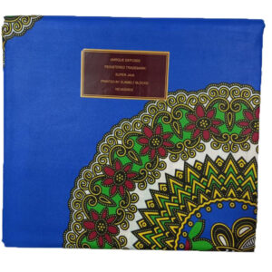 African Kitenge ( Radial Floral Patterned Design )